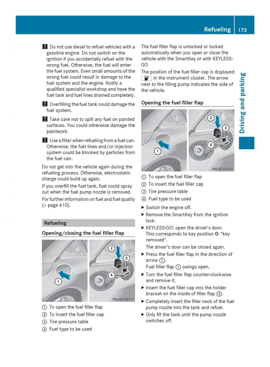 Mercedes Benz SL R231 owners manual / page 175