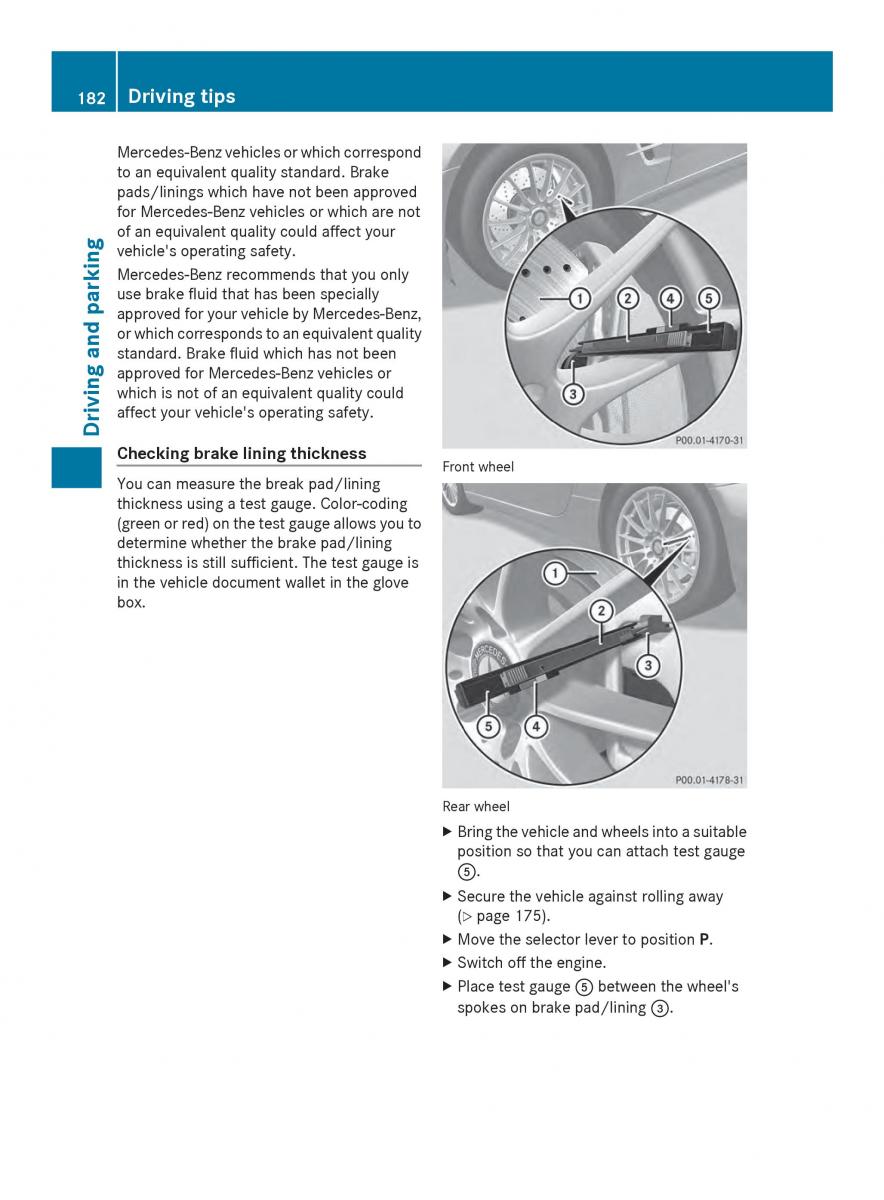 Mercedes Benz SL R231 owners manual / page 184