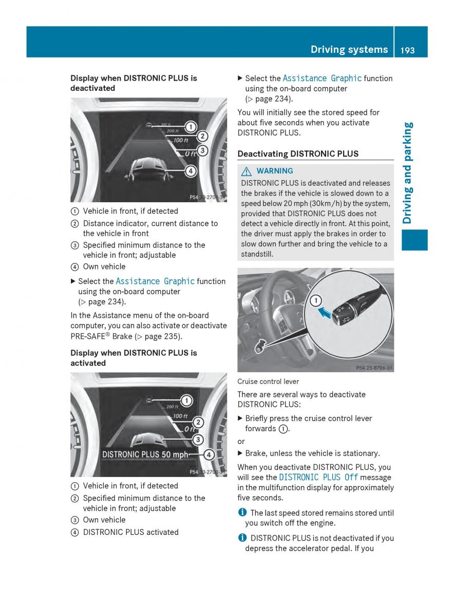 Mercedes Benz SL R231 owners manual / page 195