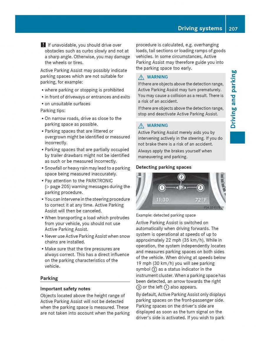 Mercedes Benz SL R231 owners manual / page 209