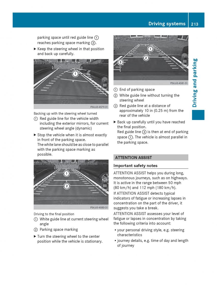 Mercedes Benz SL R231 owners manual / page 215