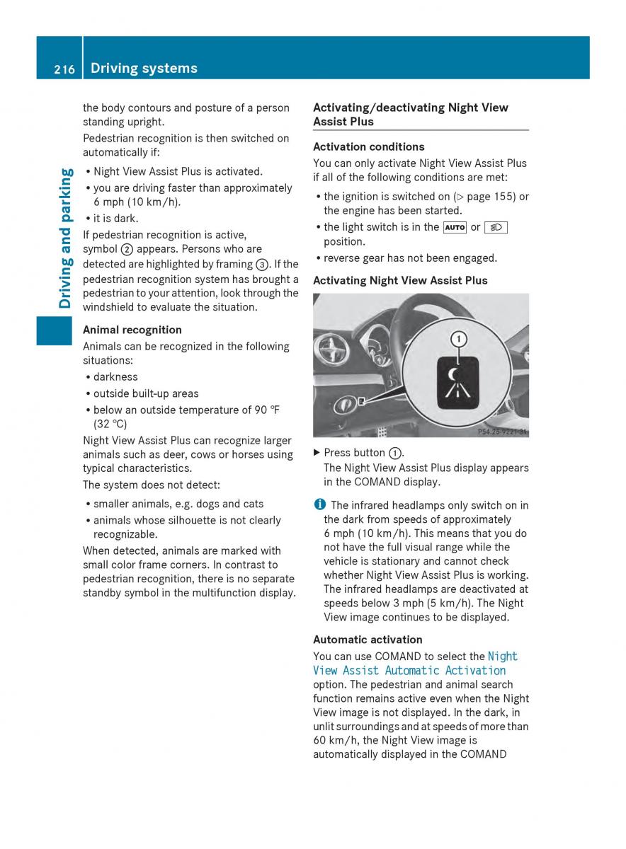 Mercedes Benz SL R231 owners manual / page 218