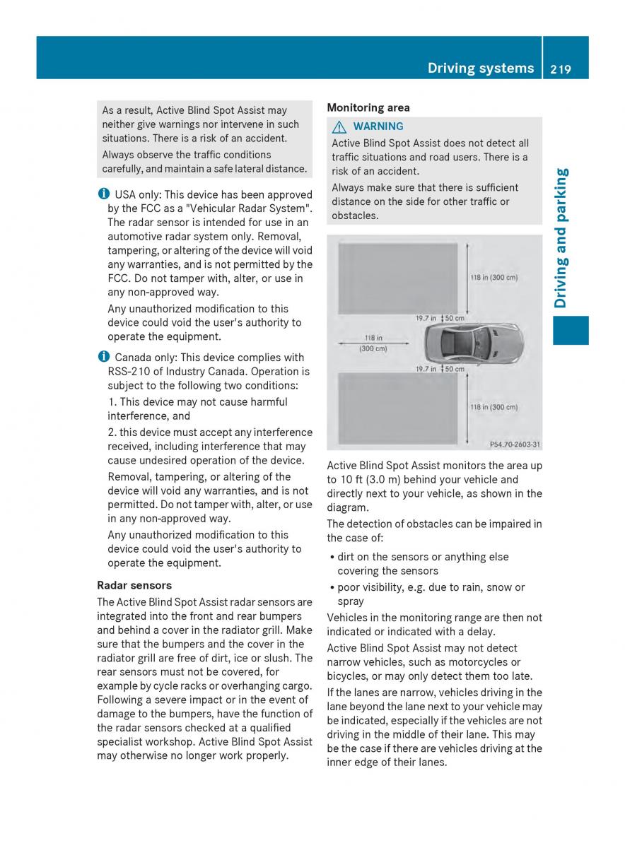 Mercedes Benz SL R231 owners manual / page 221