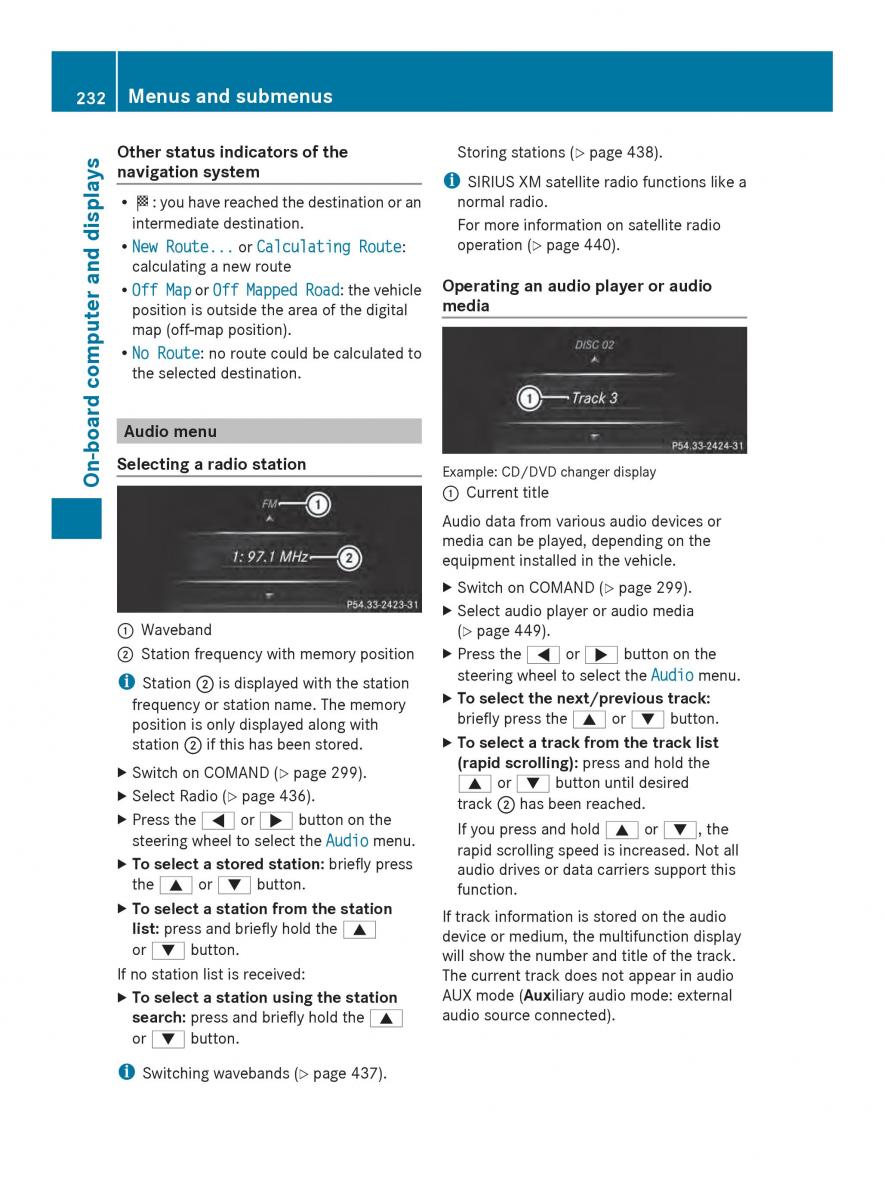 Mercedes Benz SL R231 owners manual / page 234