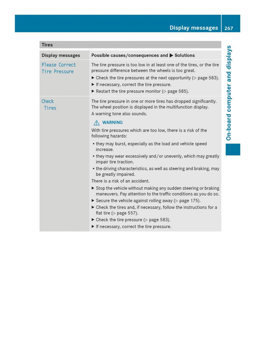 Mercedes Benz SL R231 owners manual / page 269