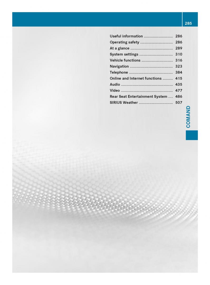 Mercedes Benz SL R231 owners manual / page 287