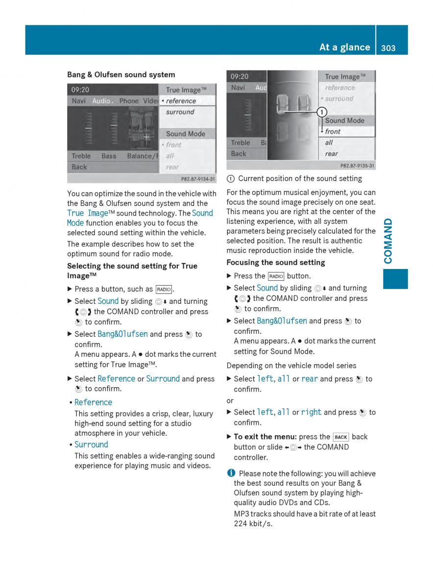 Mercedes Benz SL R231 owners manual / page 305