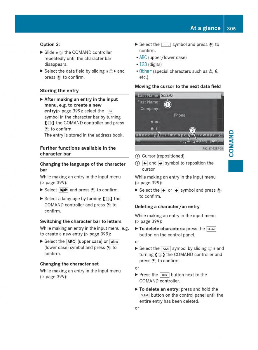 Mercedes Benz SL R231 owners manual / page 307