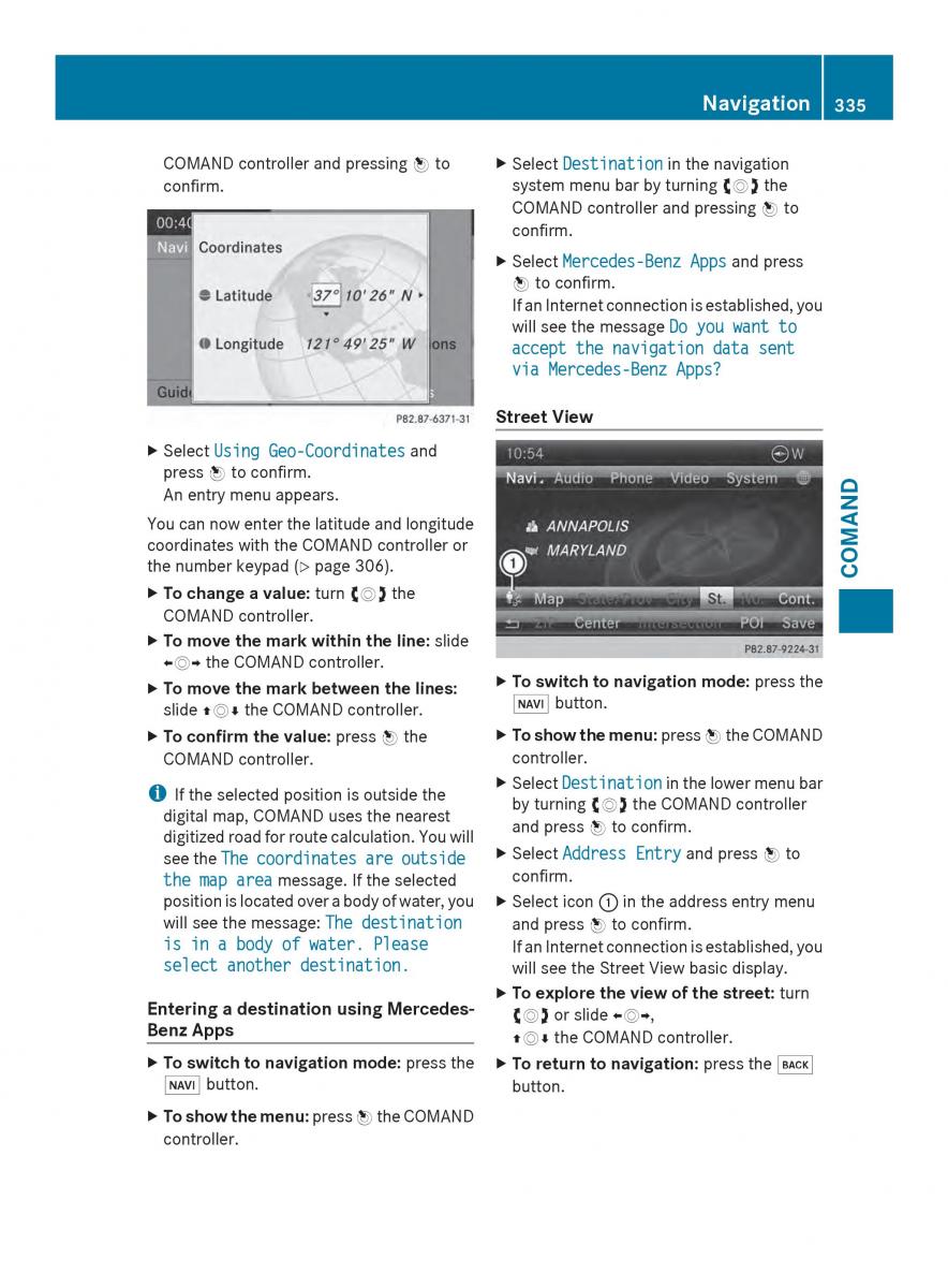 Mercedes Benz SL R231 owners manual / page 337