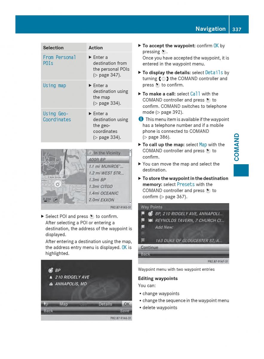 Mercedes Benz SL R231 owners manual / page 339