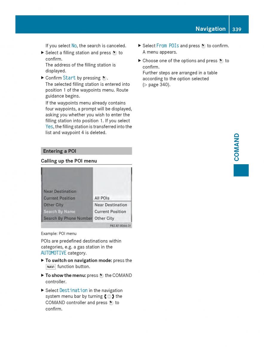 Mercedes Benz SL R231 owners manual / page 341