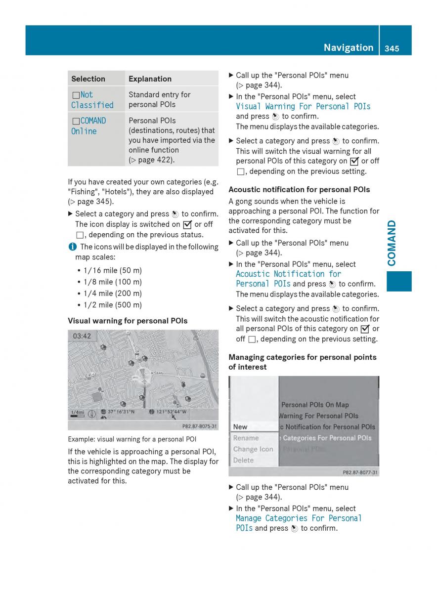 Mercedes Benz SL R231 owners manual / page 347