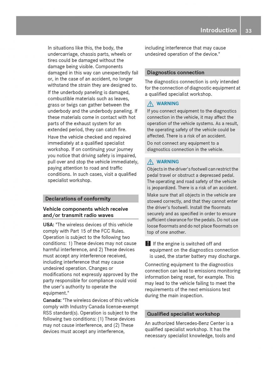 Mercedes Benz SL R231 owners manual / page 35