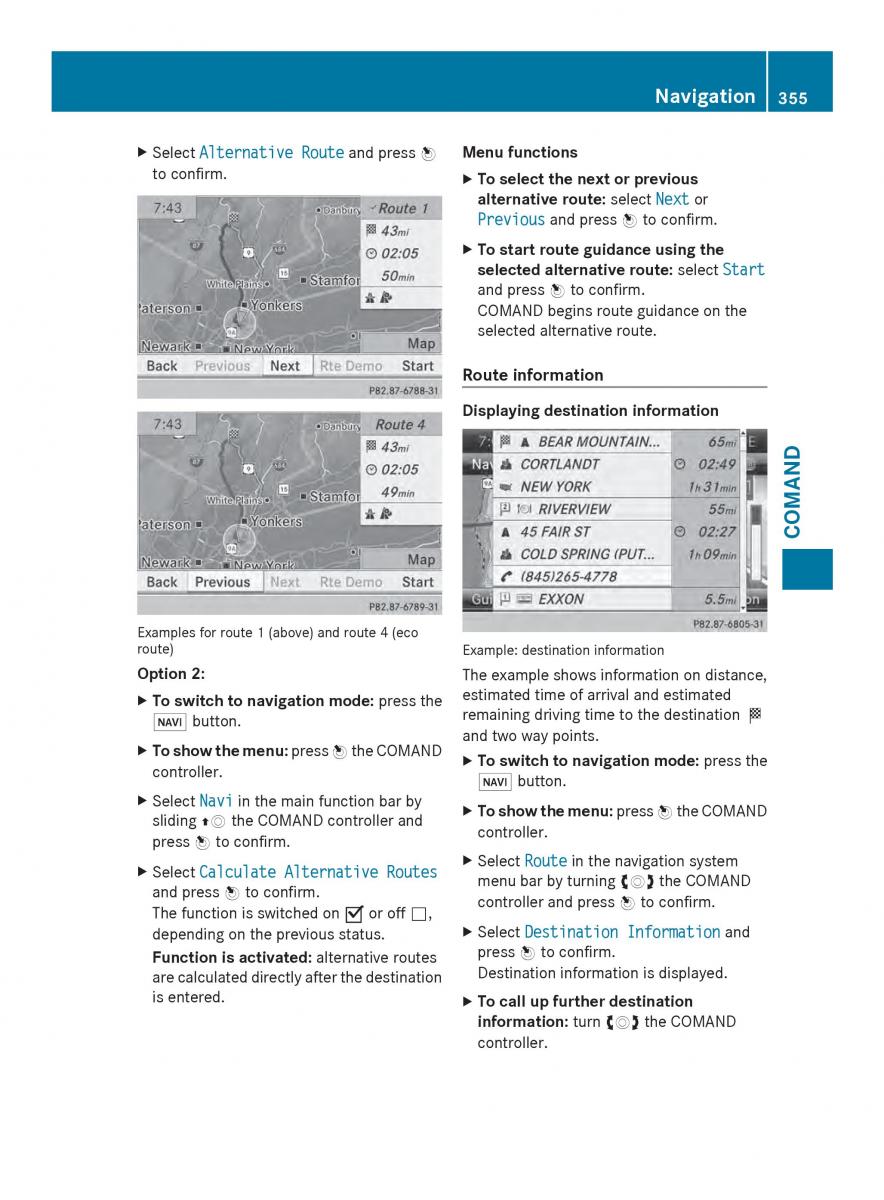 Mercedes Benz SL R231 owners manual / page 357