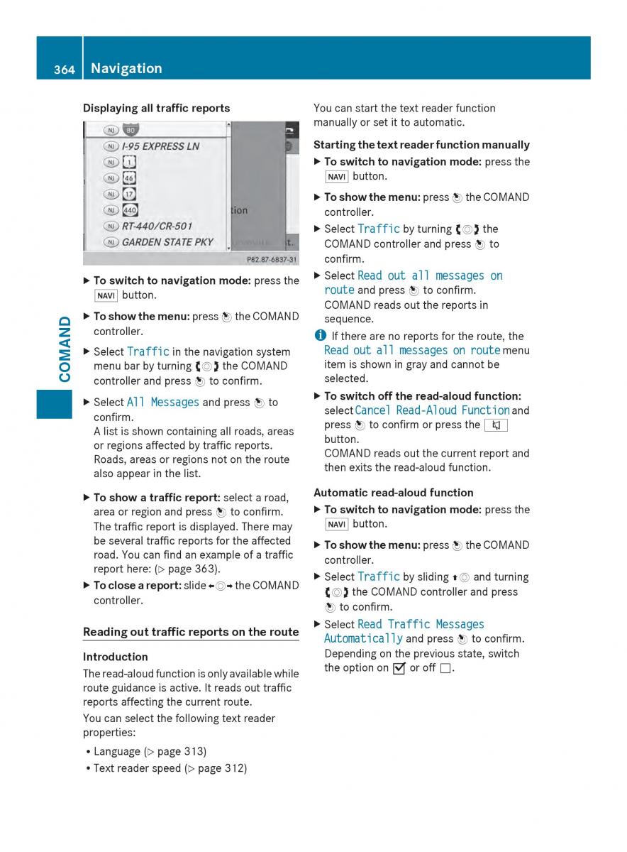 Mercedes Benz SL R231 owners manual / page 366