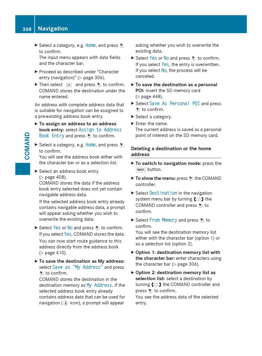 Mercedes Benz SL R231 owners manual / page 370