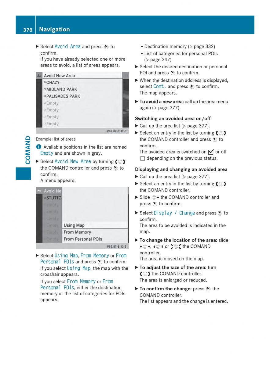 Mercedes Benz SL R231 owners manual / page 380