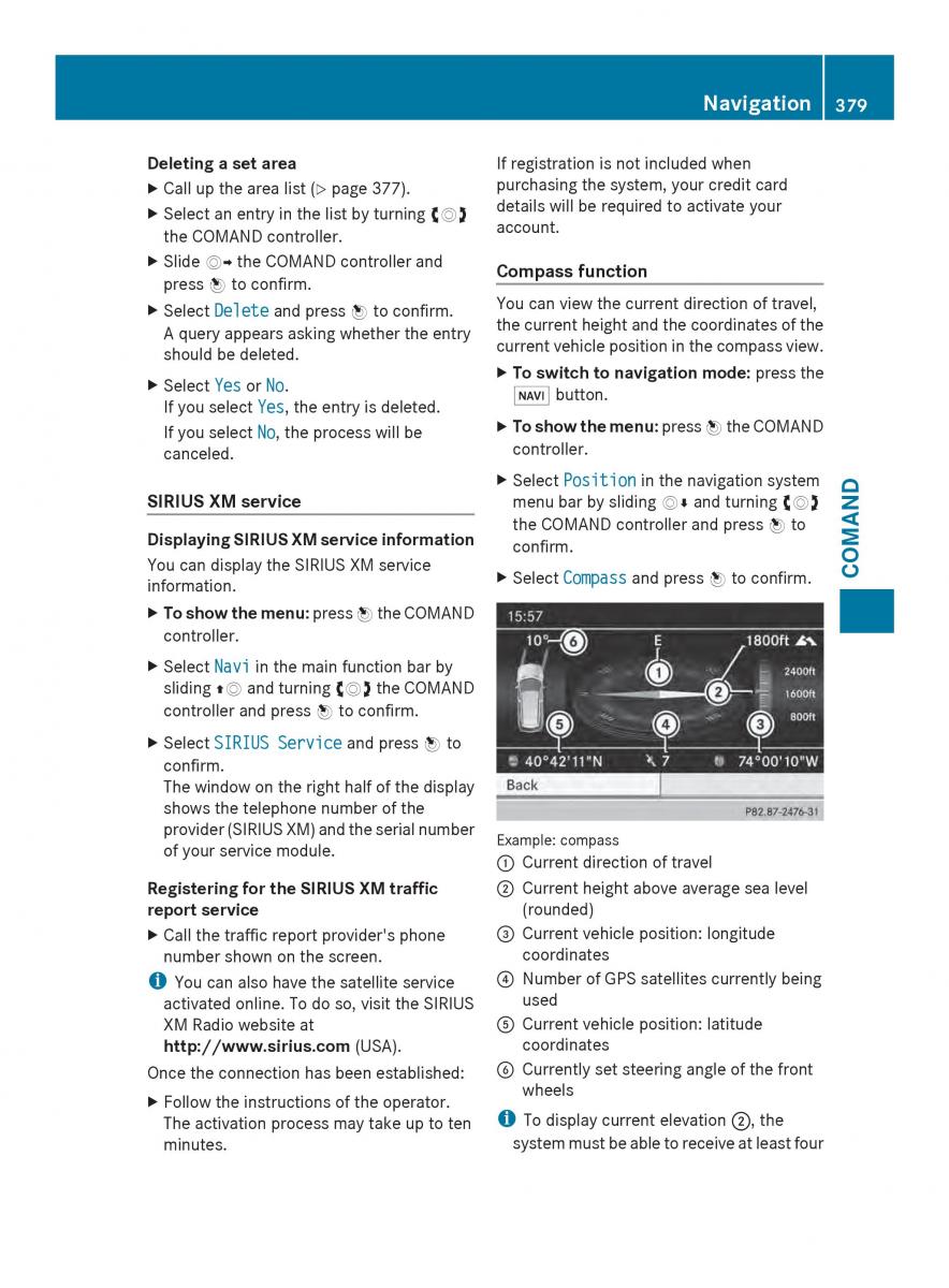 Mercedes Benz SL R231 owners manual / page 381