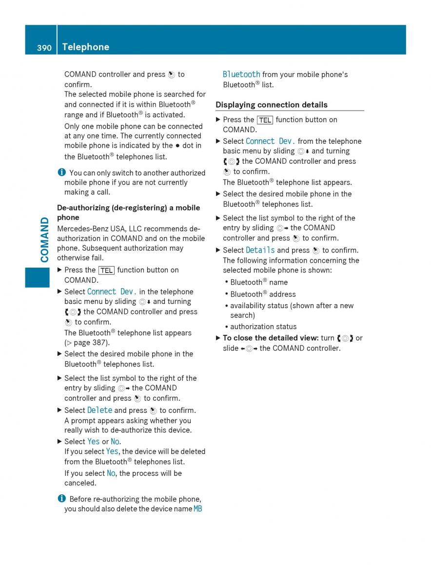 Mercedes Benz SL R231 owners manual / page 392