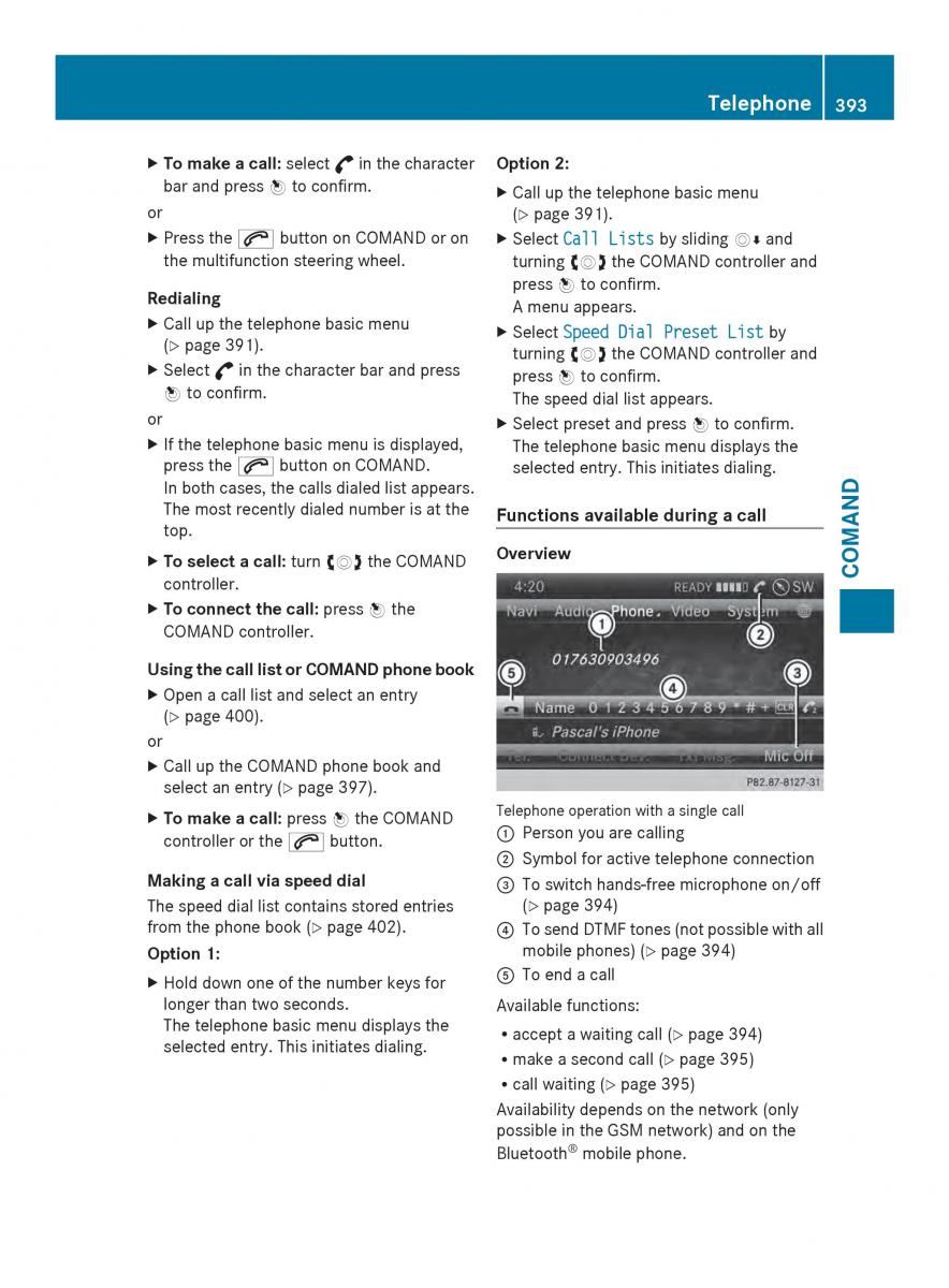 Mercedes Benz SL R231 owners manual / page 395