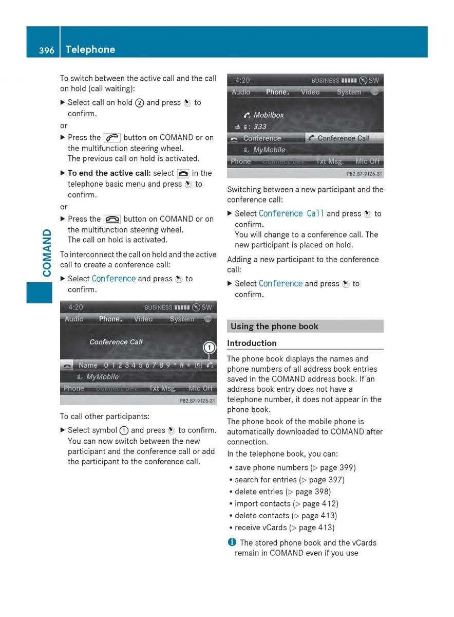 Mercedes Benz SL R231 owners manual / page 398