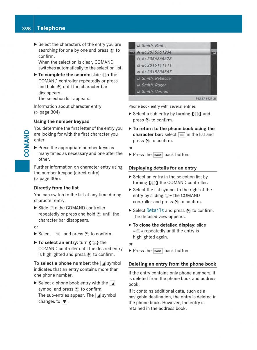 Mercedes Benz SL R231 owners manual / page 400