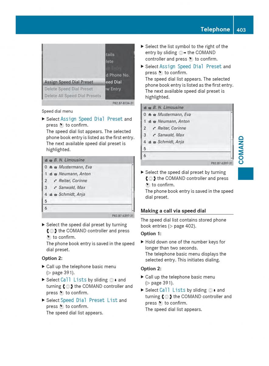 Mercedes Benz SL R231 owners manual / page 405