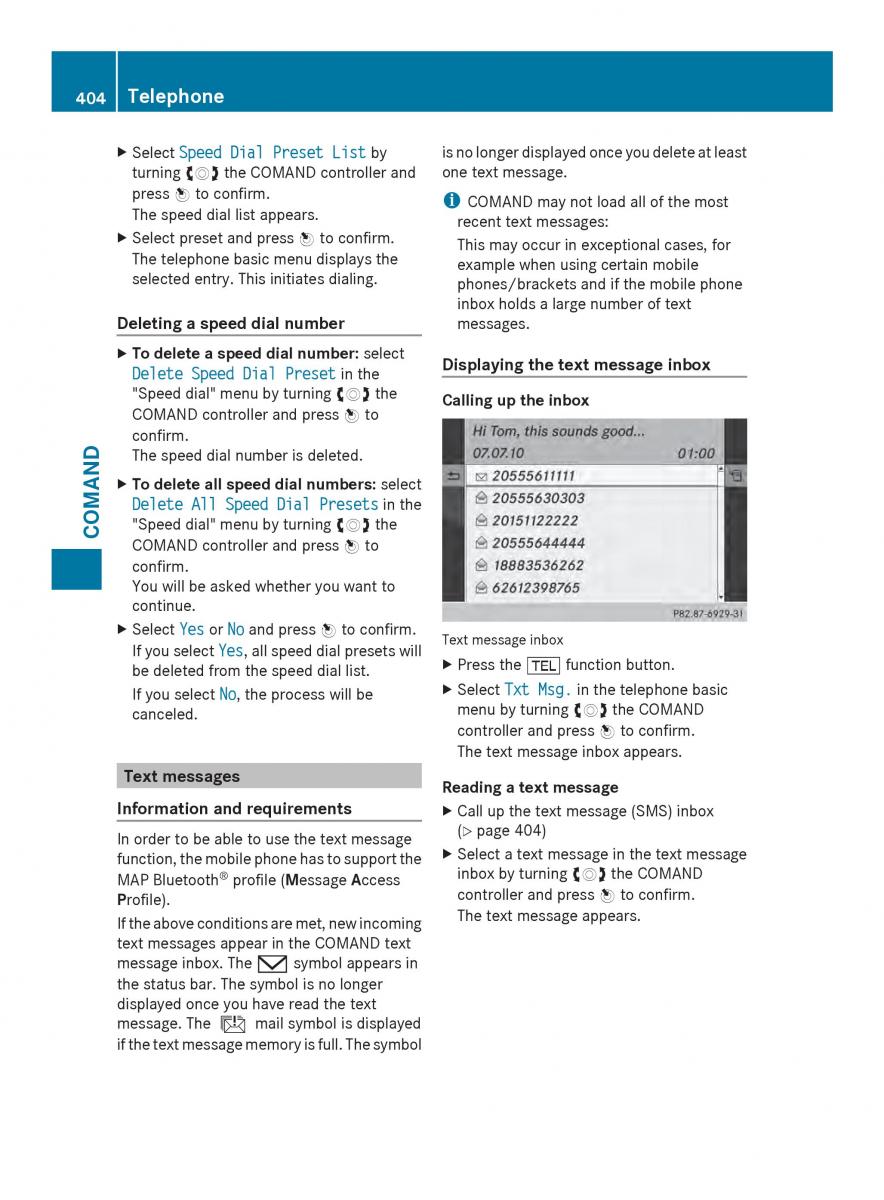 Mercedes Benz SL R231 owners manual / page 406