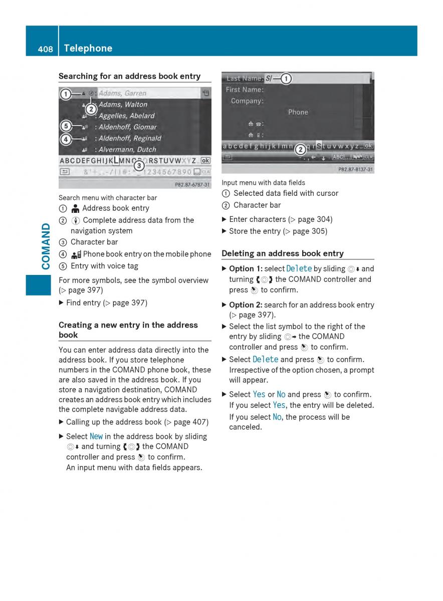 Mercedes Benz SL R231 owners manual / page 410