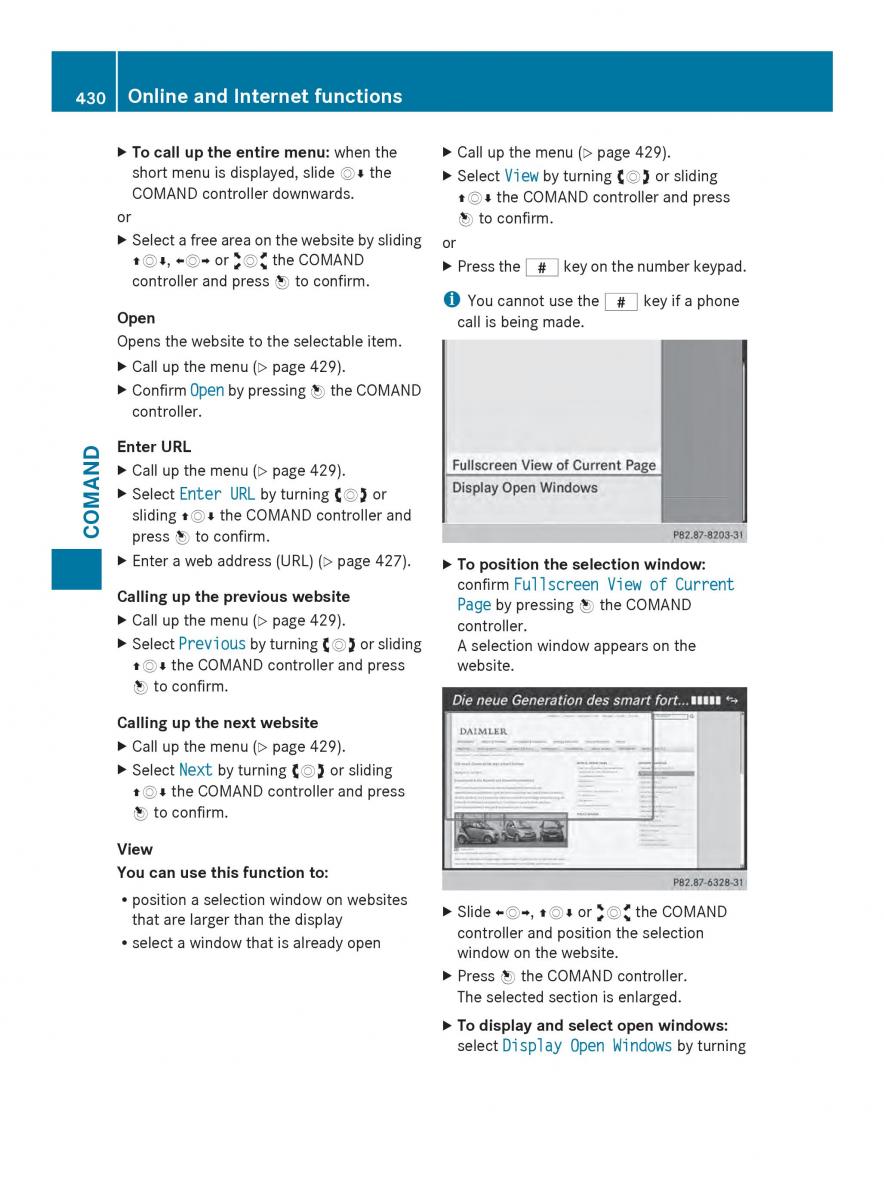 Mercedes Benz SL R231 owners manual / page 432