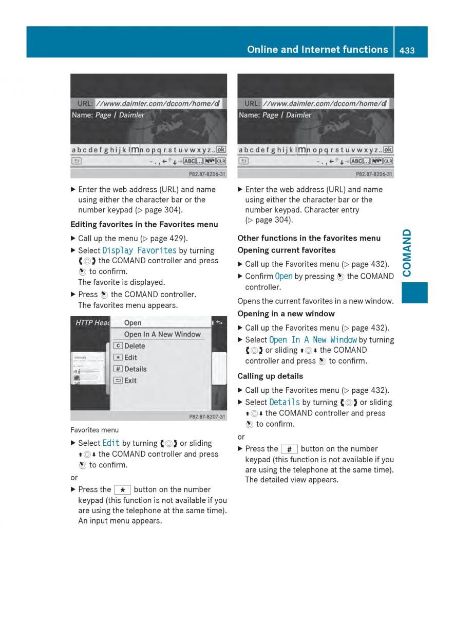 Mercedes Benz SL R231 owners manual / page 435