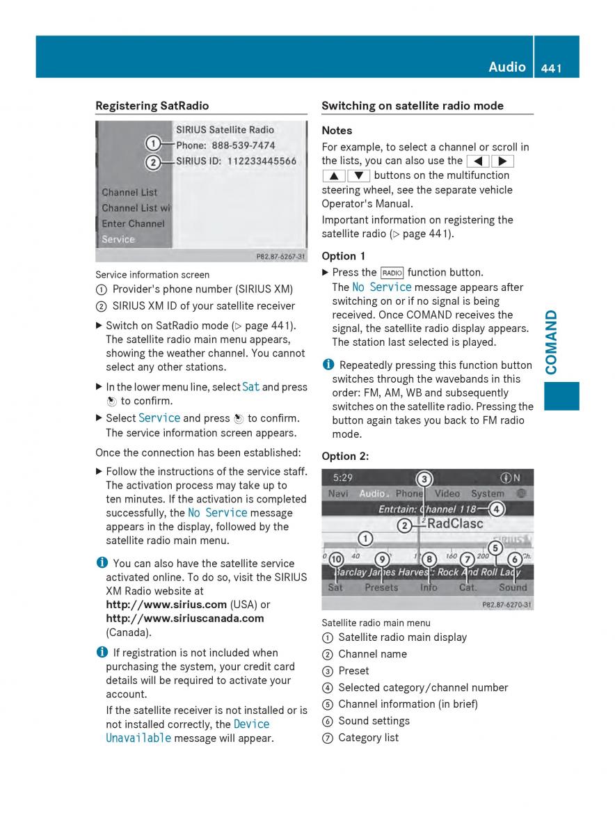 Mercedes Benz SL R231 owners manual / page 443