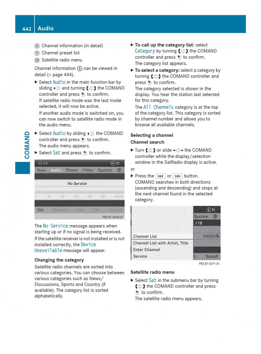 Mercedes Benz SL R231 owners manual / page 444