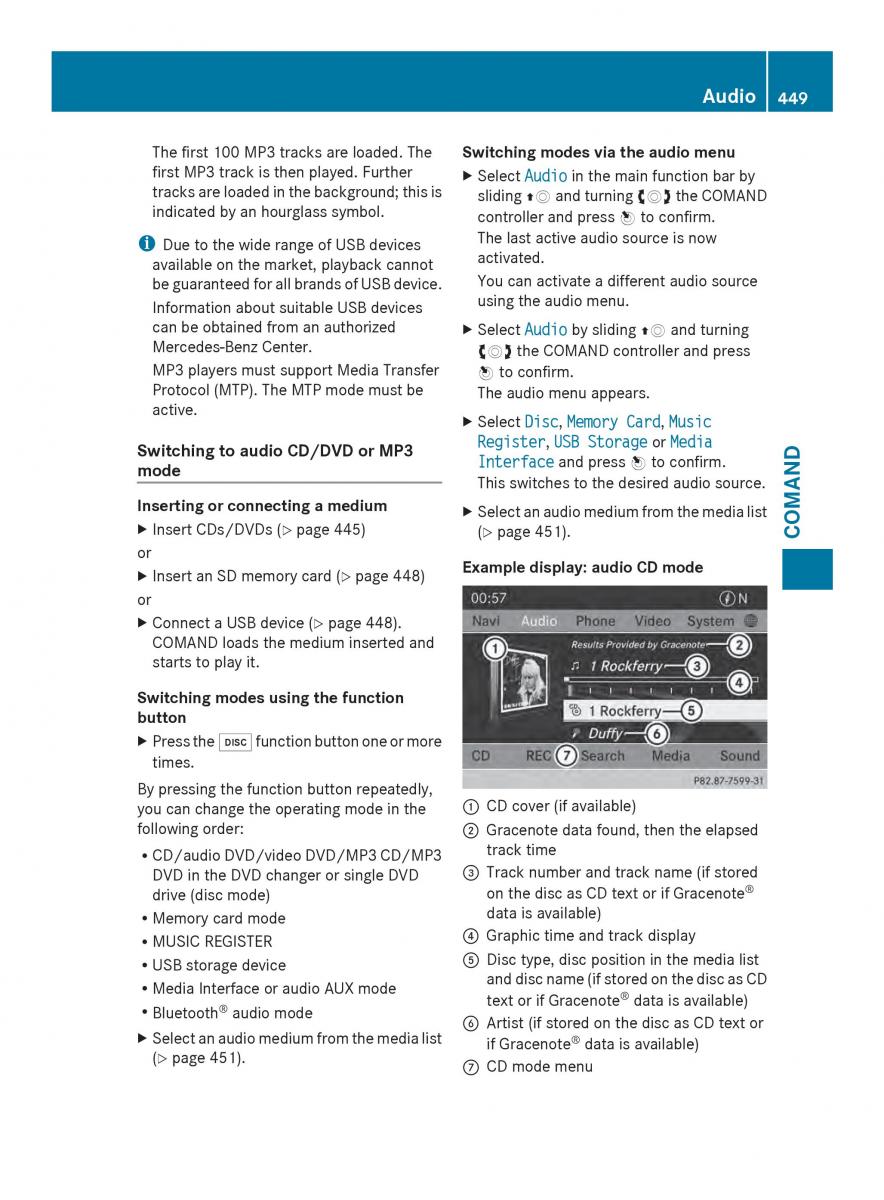 Mercedes Benz SL R231 owners manual / page 451