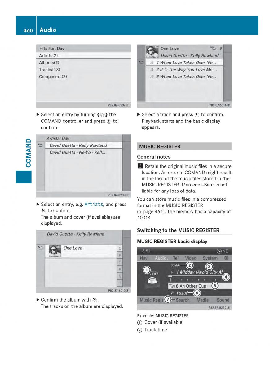 Mercedes Benz SL R231 owners manual / page 462