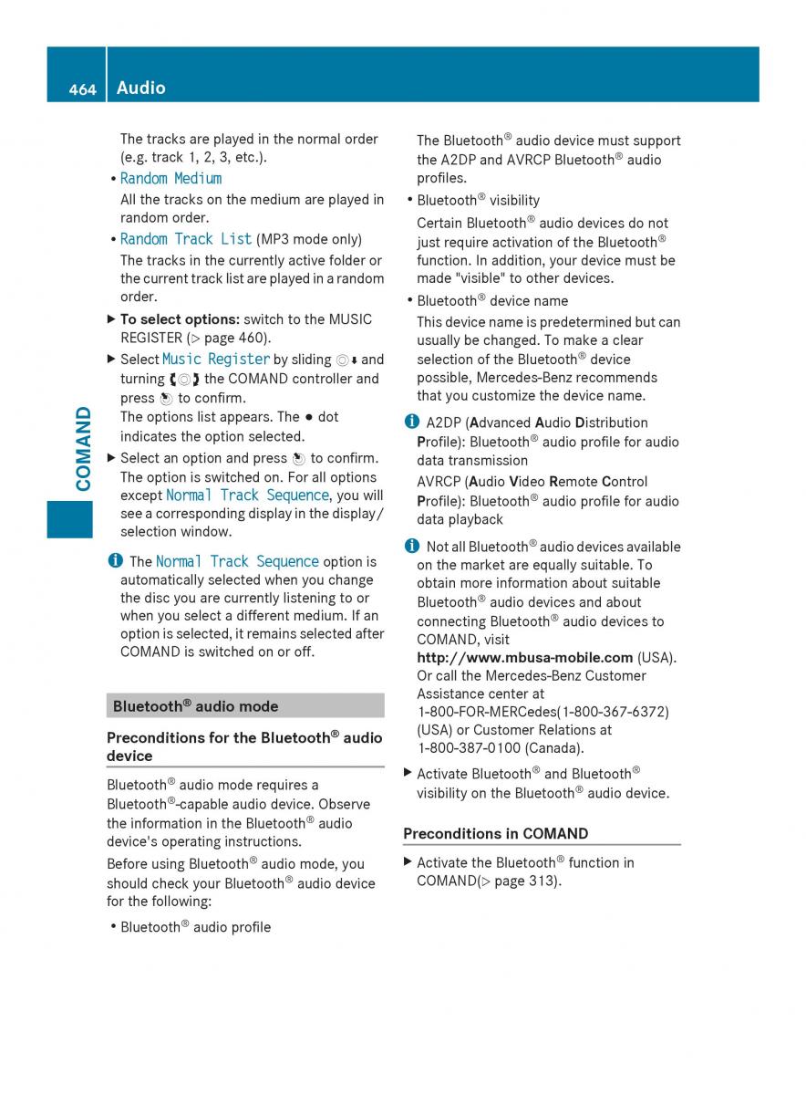 Mercedes Benz SL R231 owners manual / page 466