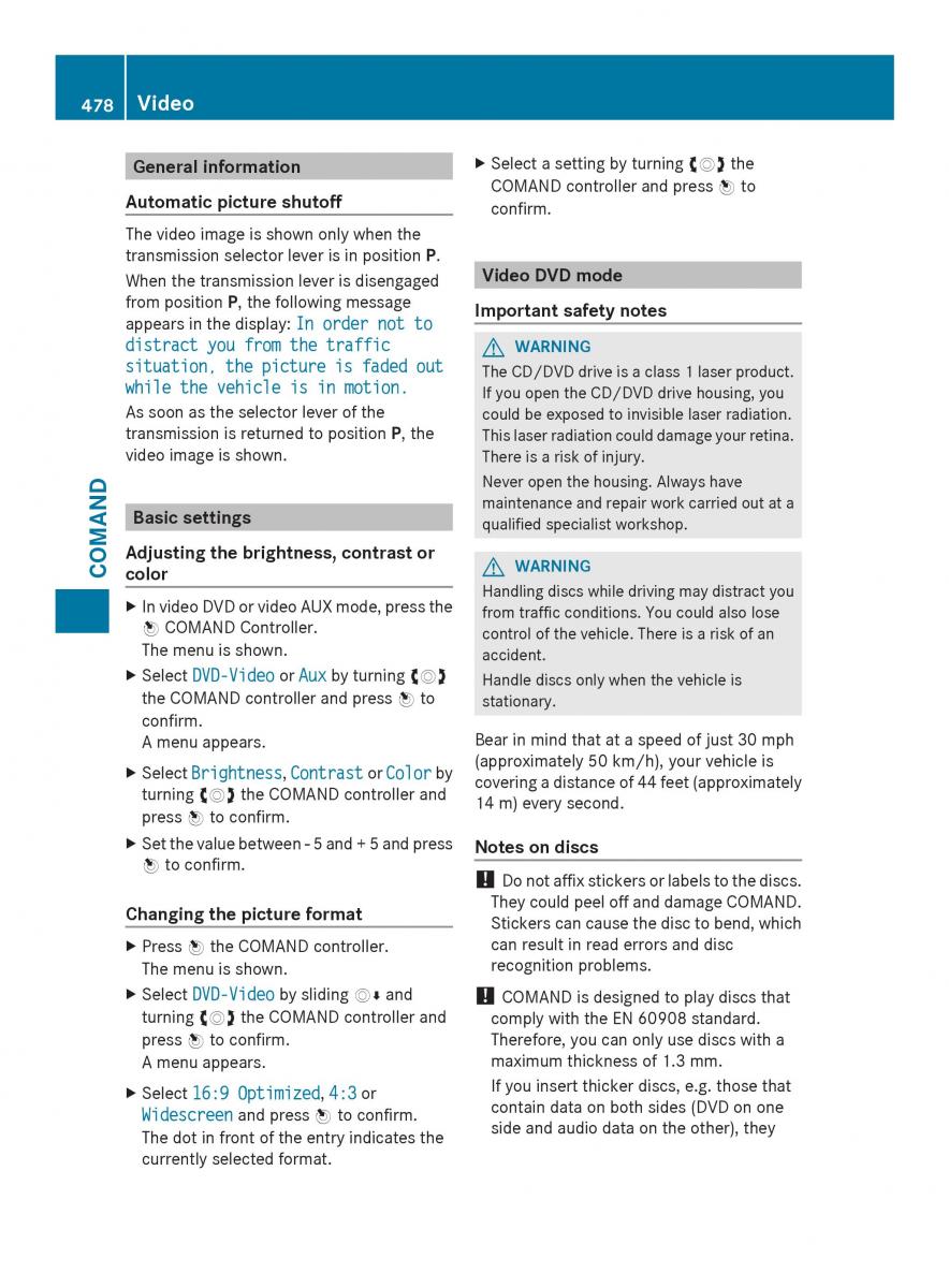 Mercedes Benz SL R231 owners manual / page 480