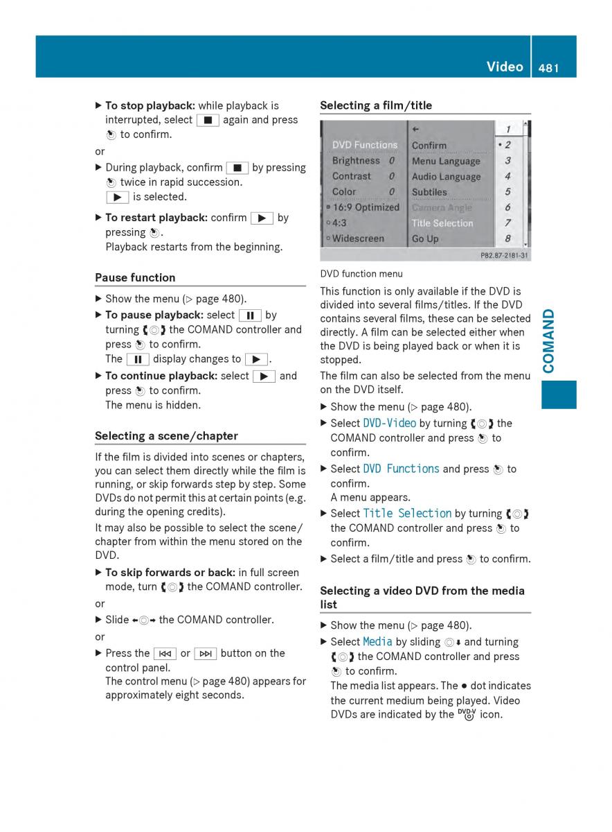 Mercedes Benz SL R231 owners manual / page 483