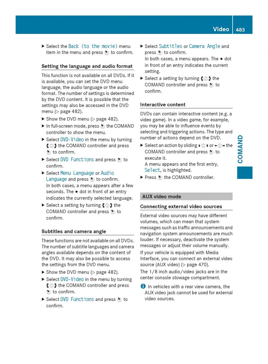 Mercedes Benz SL R231 owners manual / page 485