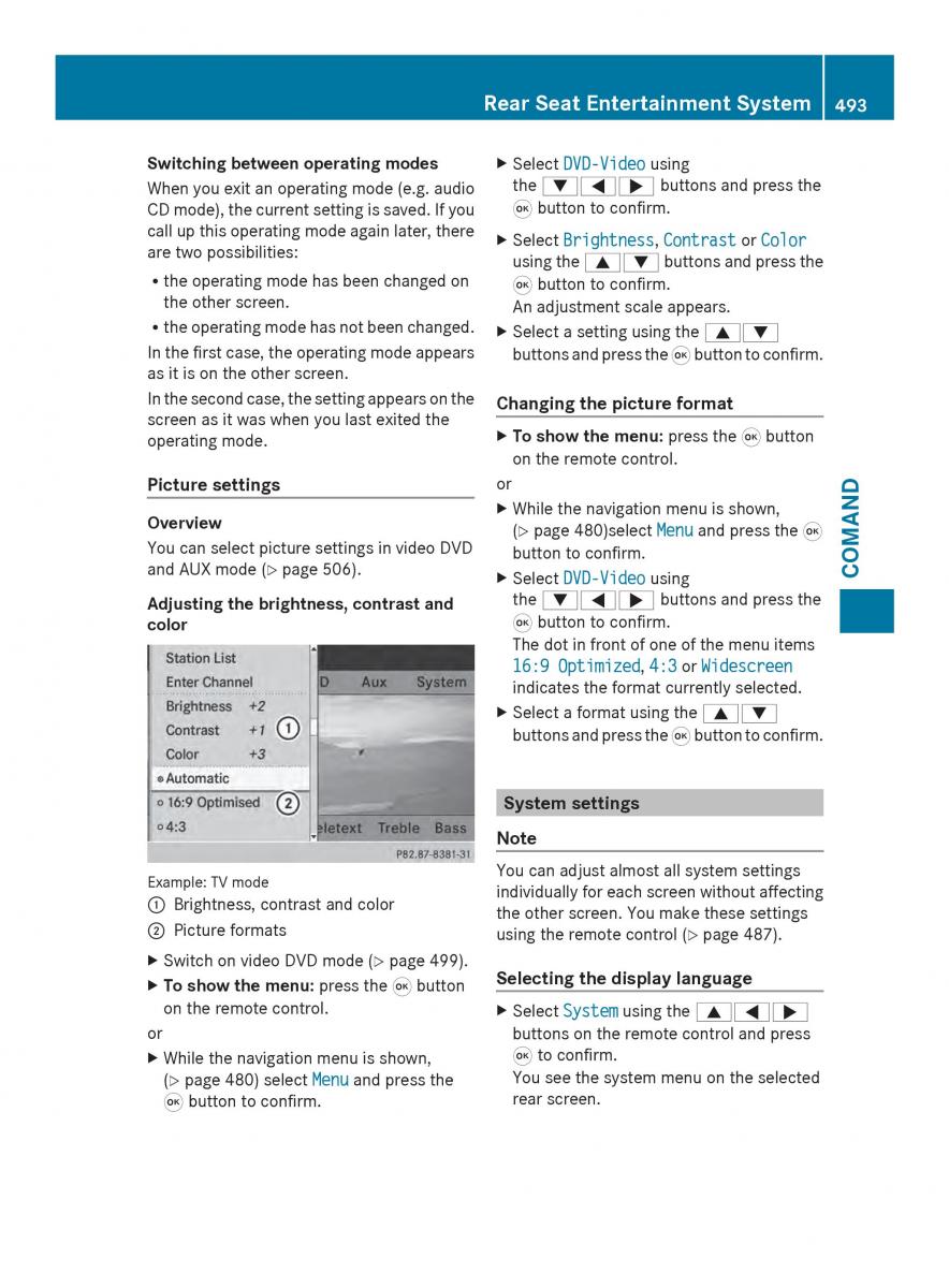 Mercedes Benz SL R231 owners manual / page 495