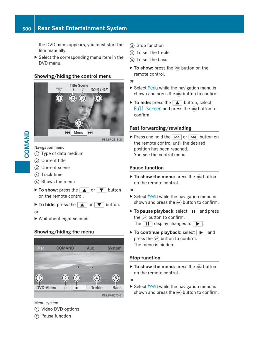 Mercedes Benz SL R231 owners manual / page 502