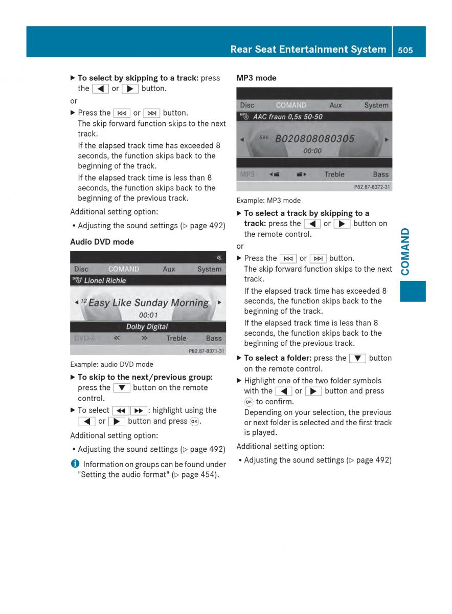 Mercedes Benz SL R231 owners manual / page 507