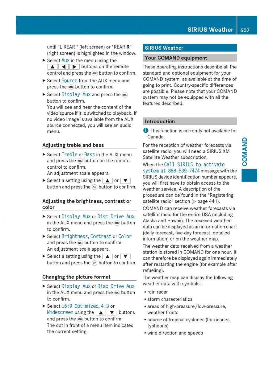 Mercedes Benz SL R231 owners manual / page 509