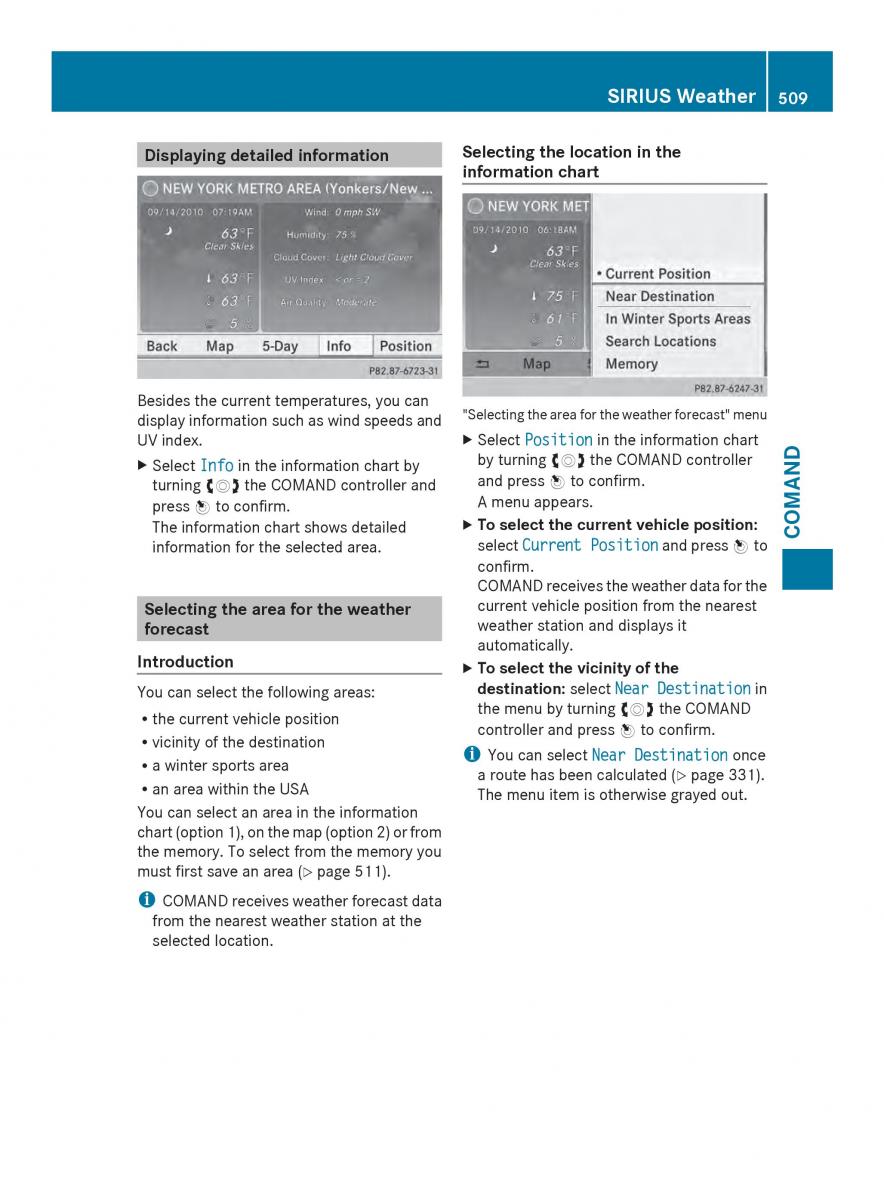 Mercedes Benz SL R231 owners manual / page 511