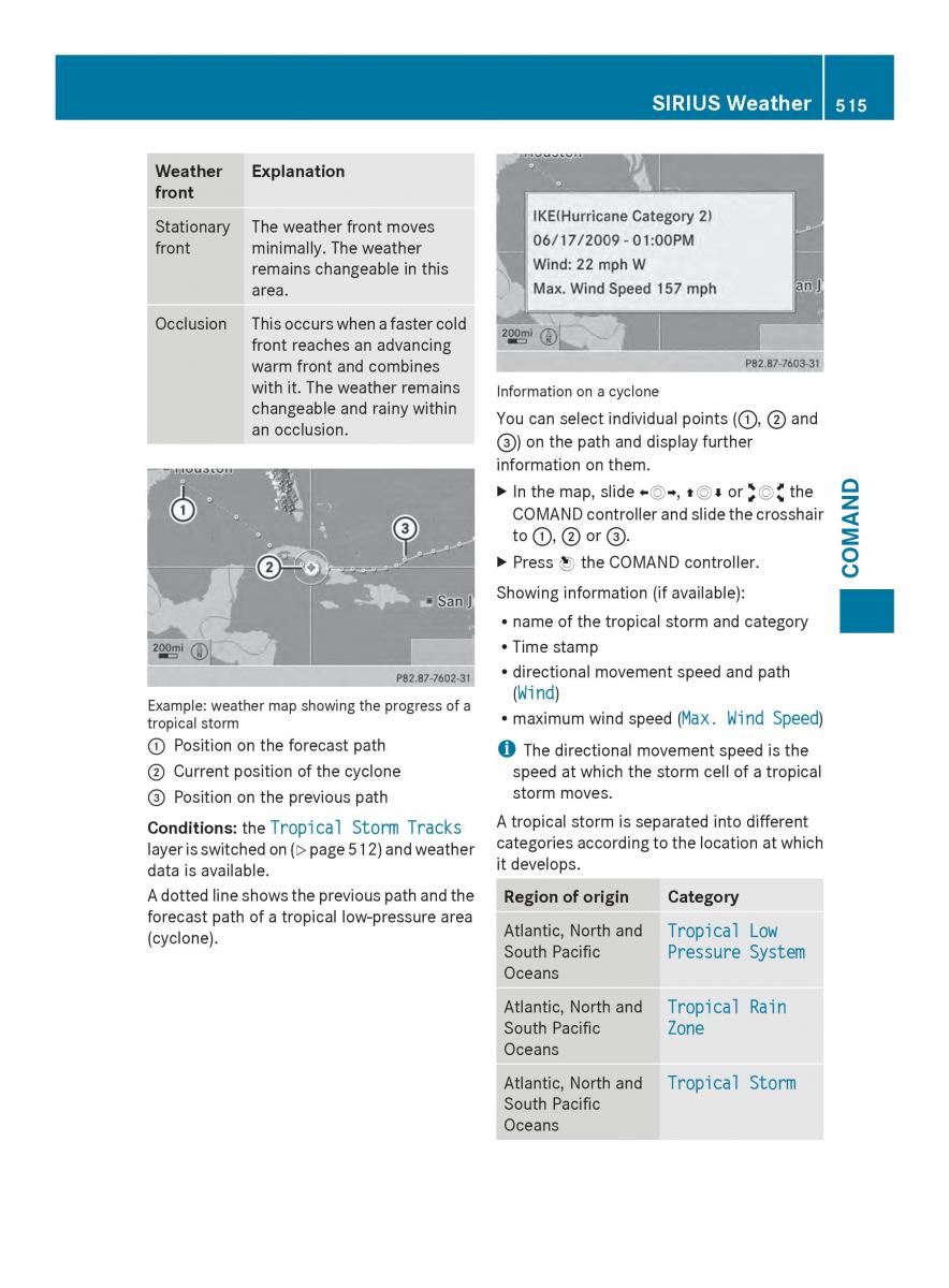 Mercedes Benz SL R231 owners manual / page 517