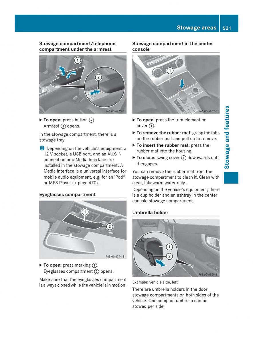 Mercedes Benz SL R231 owners manual / page 523