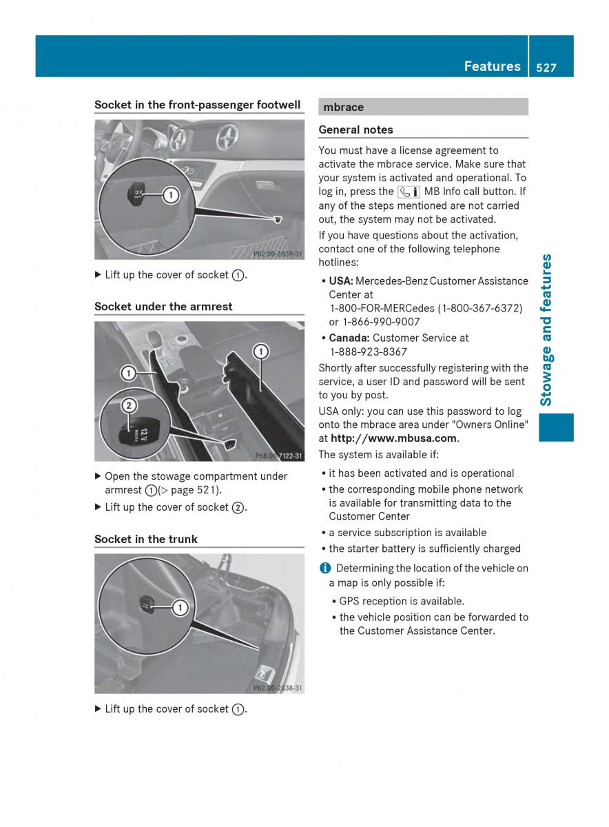 Mercedes Benz SL R231 owners manual / page 529