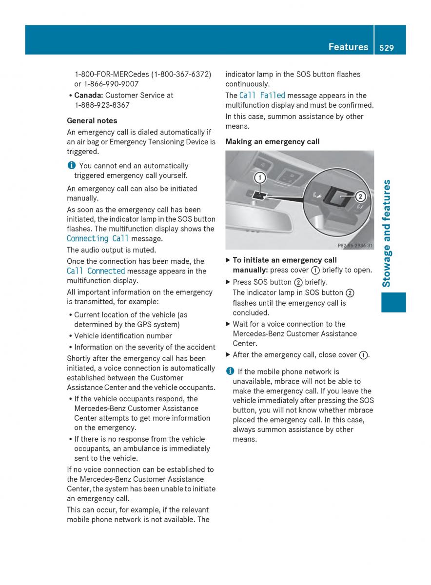 Mercedes Benz SL R231 owners manual / page 531