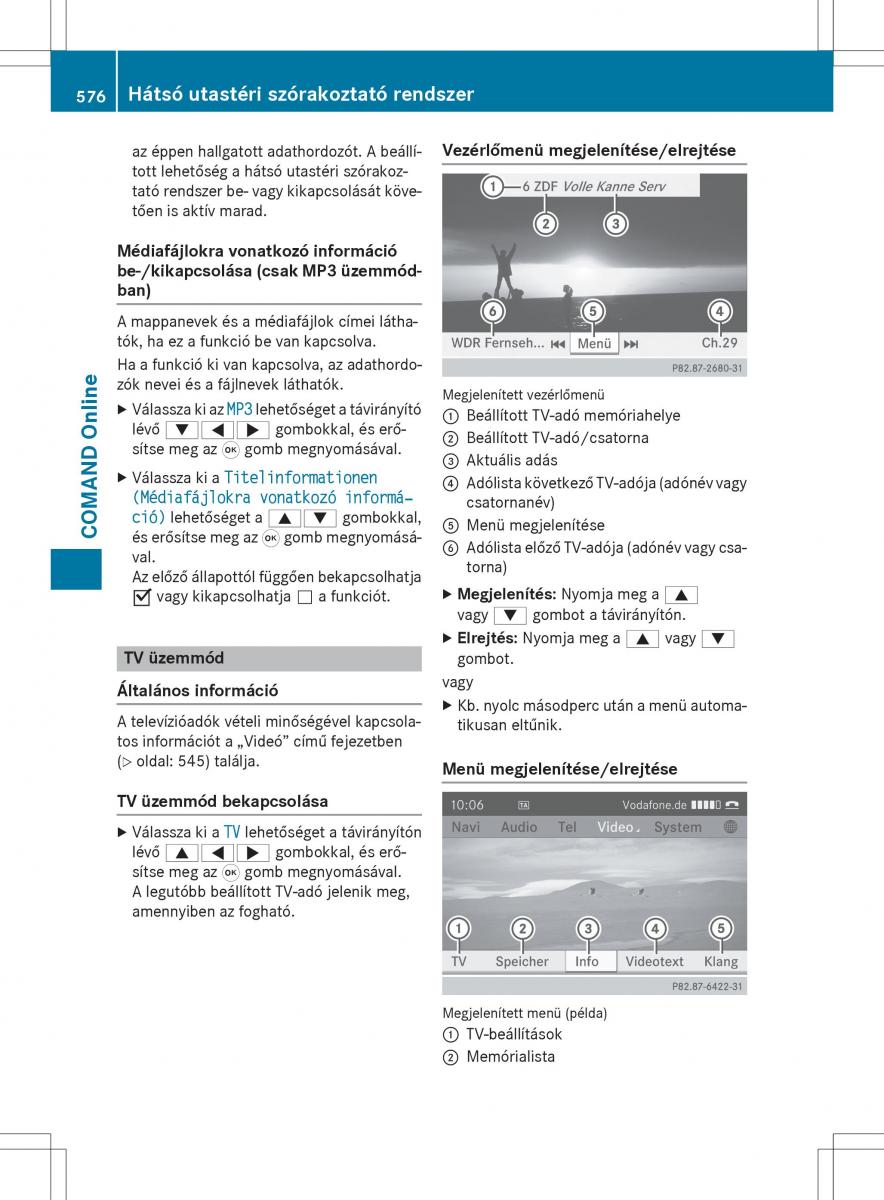 Mercedes Benz SL R231 Kezelesi utmutato / page 578