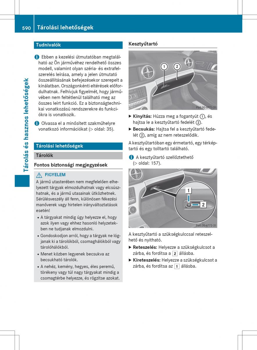 Mercedes Benz SL R231 Kezelesi utmutato / page 592